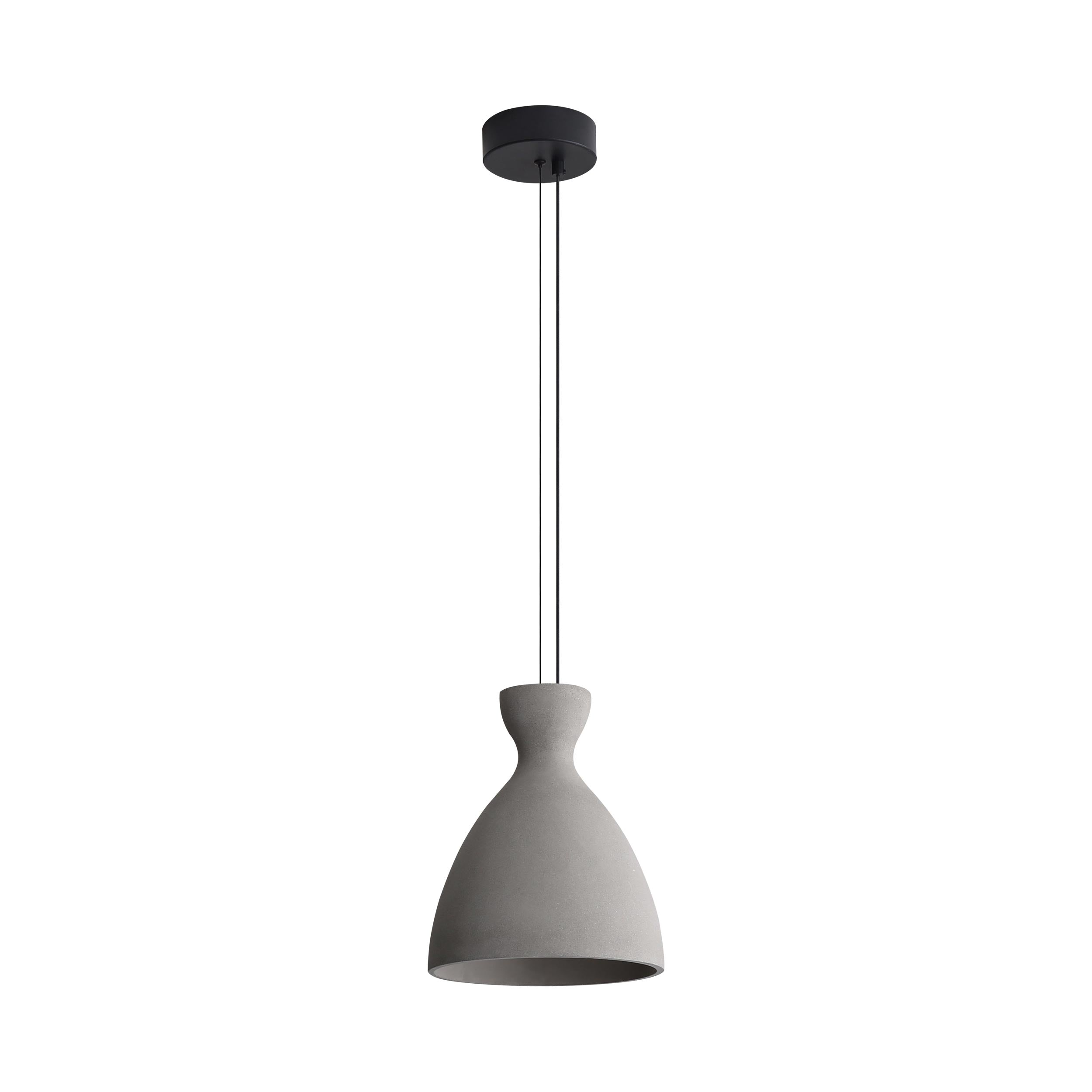 Aethera - 10" LED Pendant - Grey Cement / Grey Cement / Gray - Golden Lighting