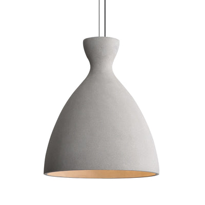 Golden Lighting Aethera 14in Integrated LED Pendant in Grey Cement - - Golden Lighting
