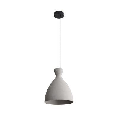 Golden Lighting Aethera 14in Integrated LED Pendant in Grey Cement - - Golden Lighting