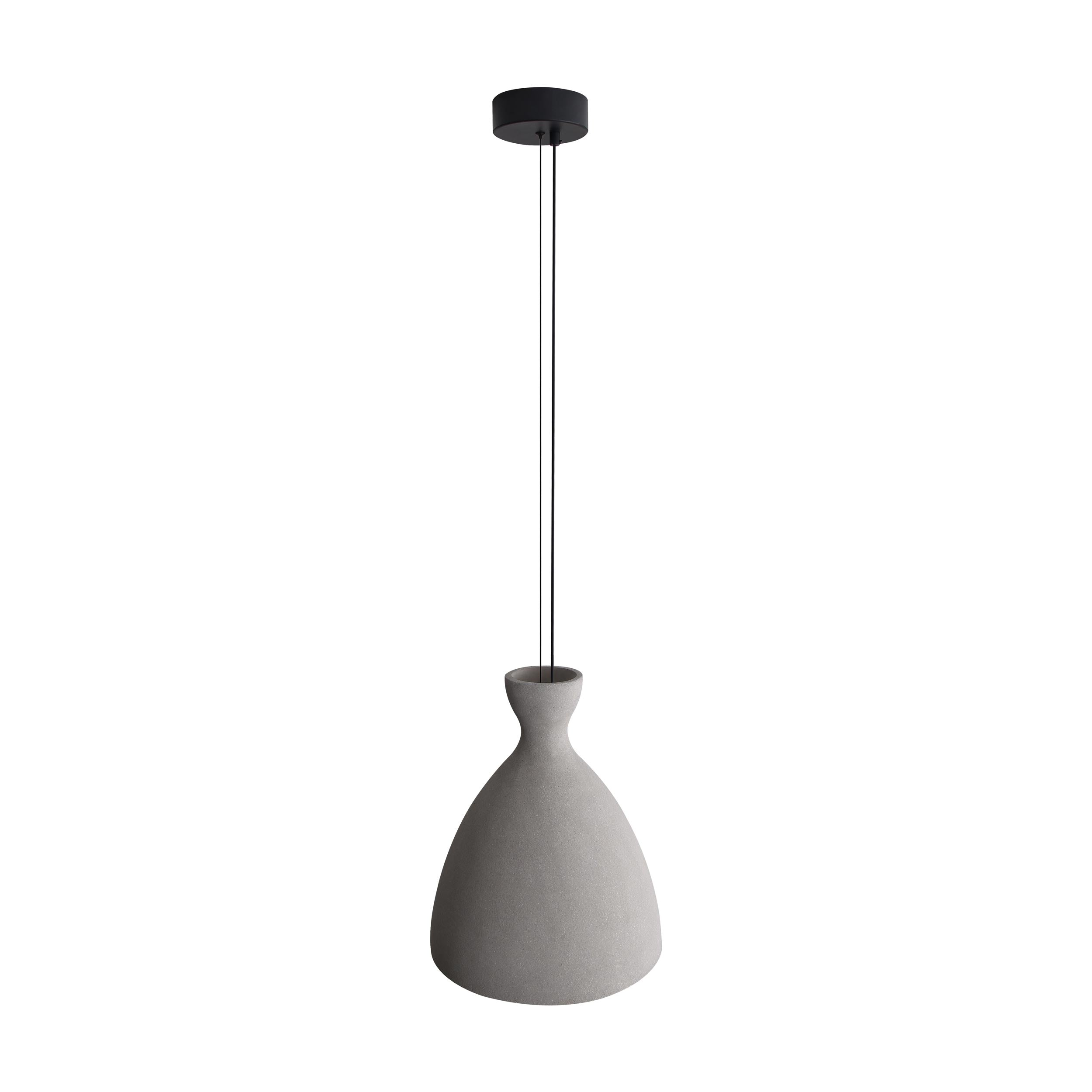 Golden Lighting Aethera 14in Integrated LED Pendant in Grey Cement - - Golden Lighting