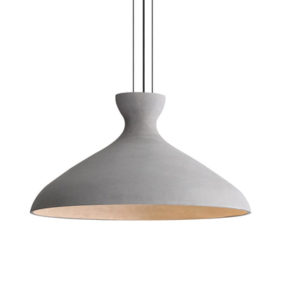 Golden Lighting Aethera 22in Integrated LED Pendant in Grey Cement - - Golden Lighting