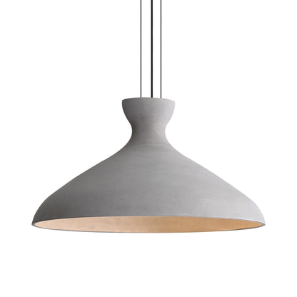 Golden Lighting Aethera 22in Integrated LED Pendant in Grey Cement - - Golden Lighting