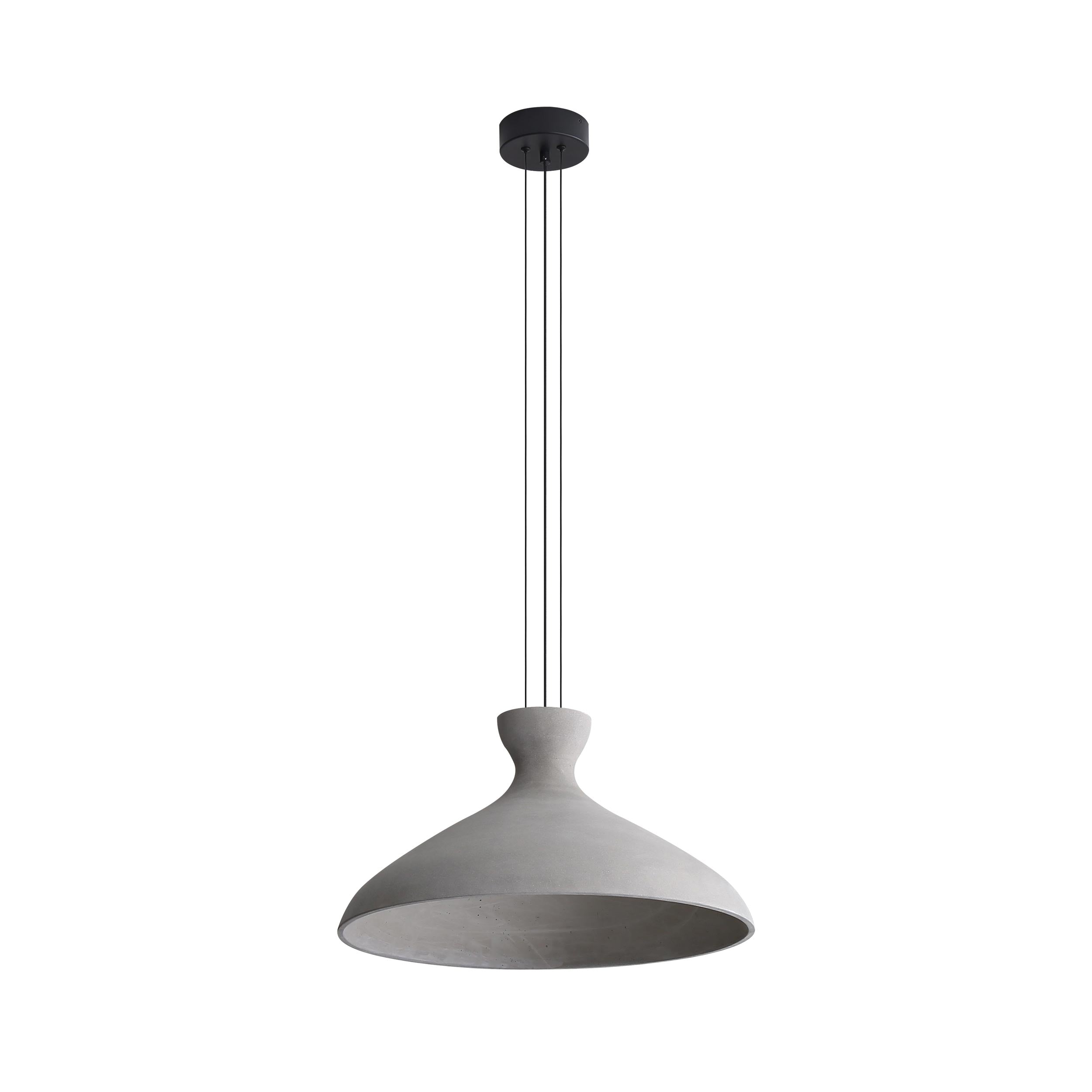 Golden Lighting Aethera 22in Integrated LED Pendant in Grey Cement - - Golden Lighting