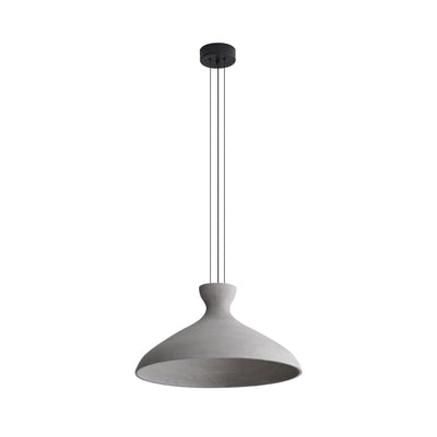 Golden Lighting Aethera 22in Integrated LED Pendant in Grey Cement - - Golden Lighting