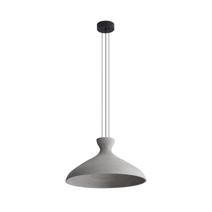 Golden Lighting Aethera 22in Integrated LED Pendant in Grey Cement - - Golden Lighting
