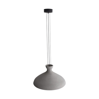 Golden Lighting Aethera 22in Integrated LED Pendant in Grey Cement - - Golden Lighting