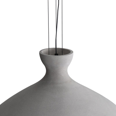 Golden Lighting Aethera 22in Integrated LED Pendant in Grey Cement - - Golden Lighting