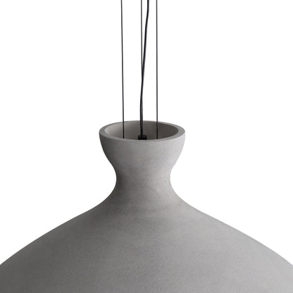 Golden Lighting Aethera 22in Integrated LED Pendant in Grey Cement - - Golden Lighting