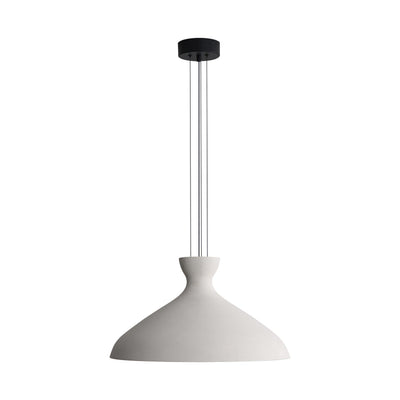 Golden Lighting Aethera 22in Integrated LED Pendant in White Sandstone Cement - - Golden Lighting