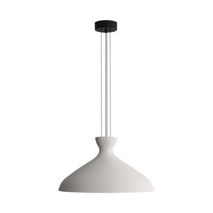 Golden Lighting Aethera 22in Integrated LED Pendant in White Sandstone Cement - - Golden Lighting