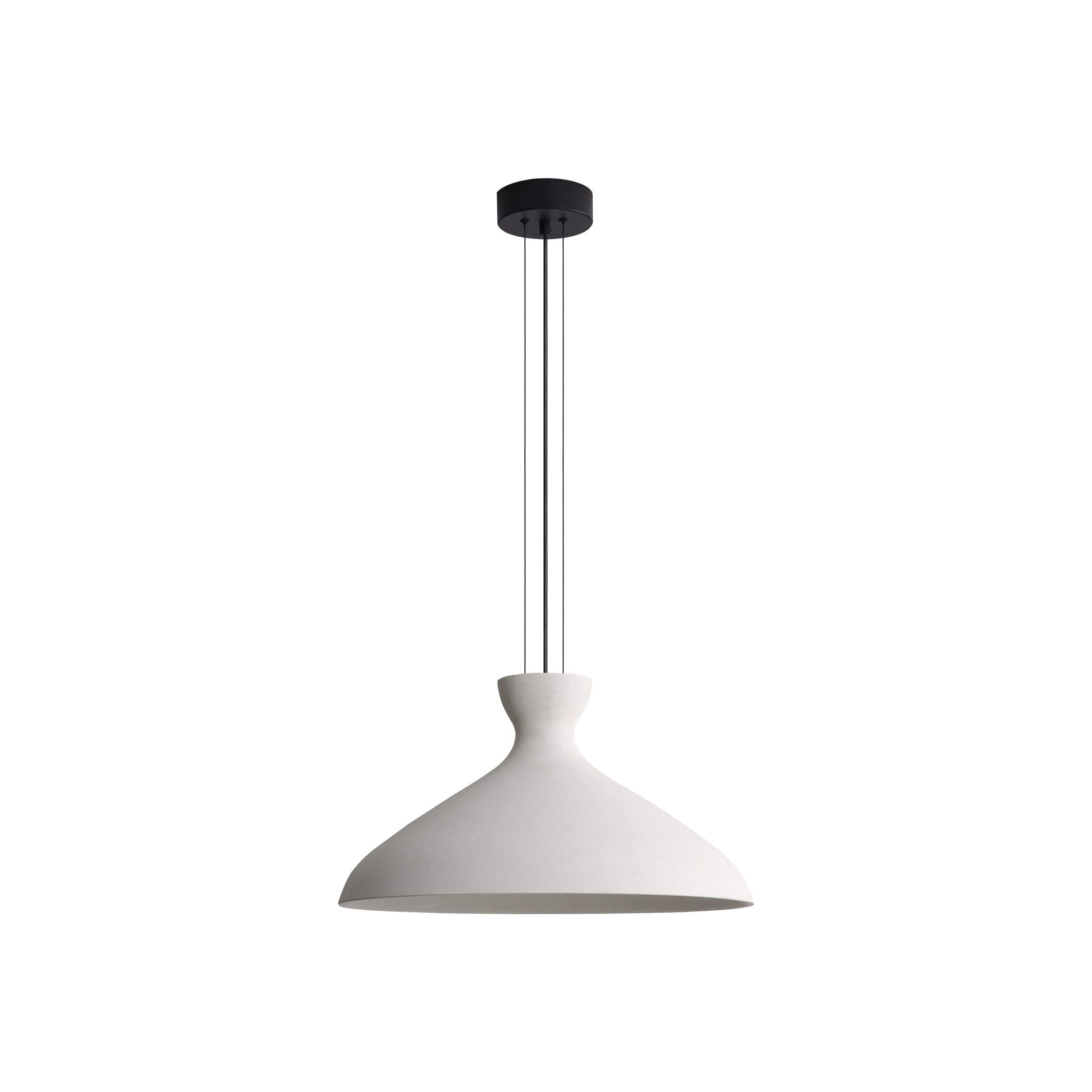 Aethera - 22" LED Pendant - White Sandstone Cement / White Sandstone Cement / White - Golden Lighting