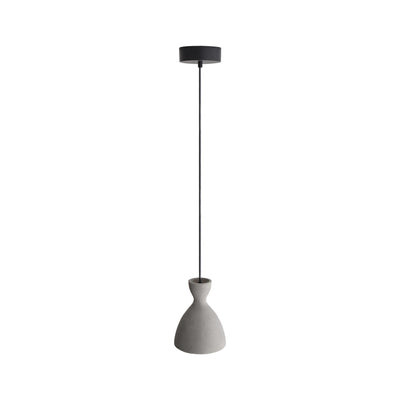 Golden Lighting Aethera 7in Integrated LED Pendant in Grey Cement - - Golden Lighting