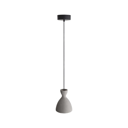 Golden Lighting Aethera 7in Integrated LED Pendant in Grey Cement - - Golden Lighting