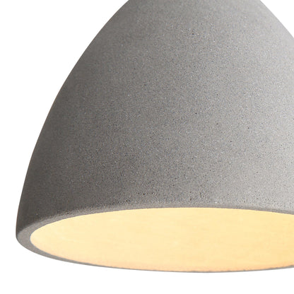Golden Lighting Aethera 7in Integrated LED Pendant in Grey Cement - - Golden Lighting