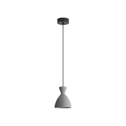 Aethera 7" LED Pendant in Grey Cement - - Golden Lighting
