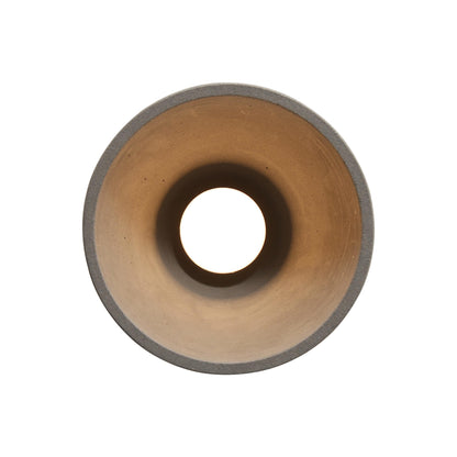 Golden Lighting Aethera 7in Integrated LED Pendant in Grey Cement