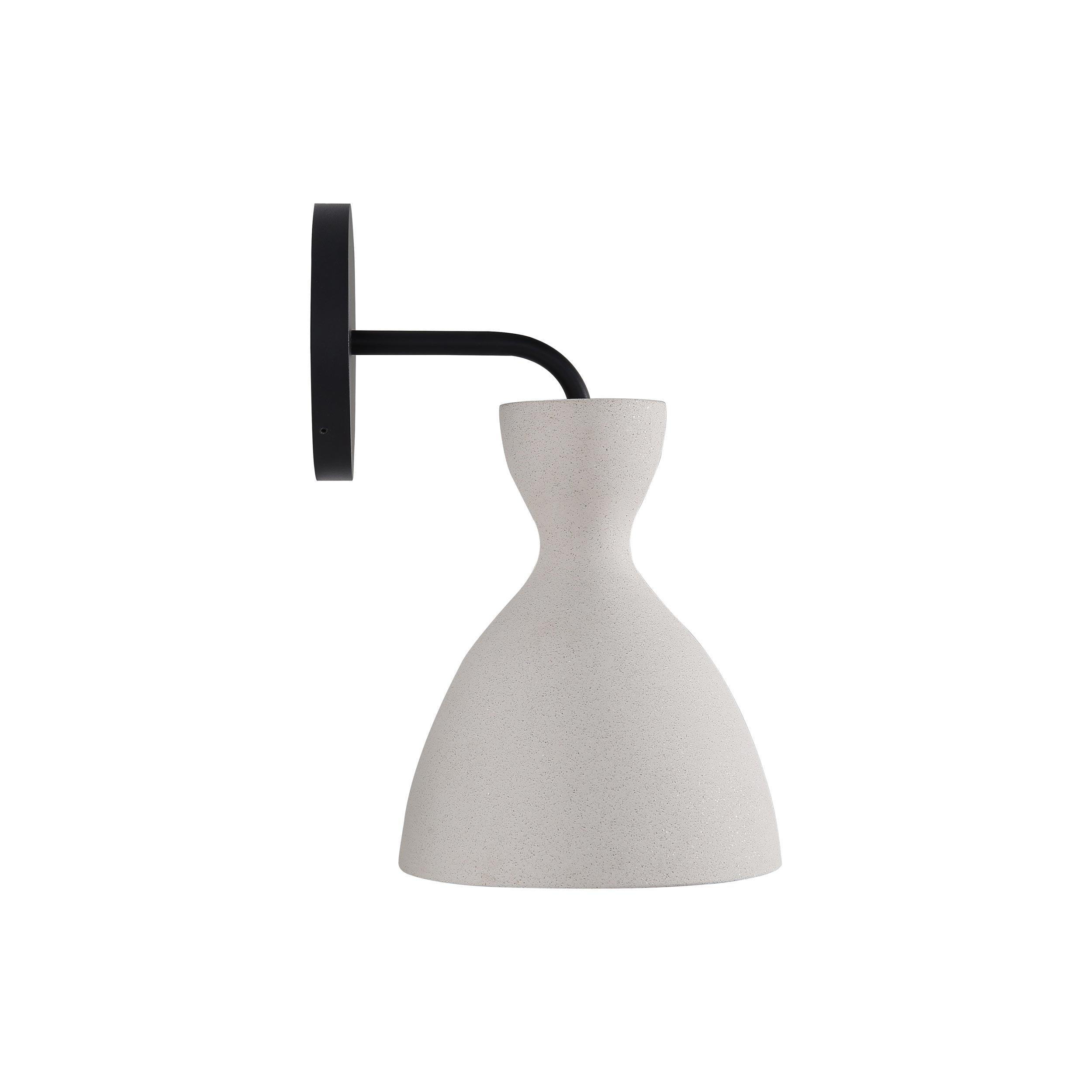 Golden Lighting Aethera Integrated LED Wall Sconce in White Sandstone Cement - - Golden Lighting
