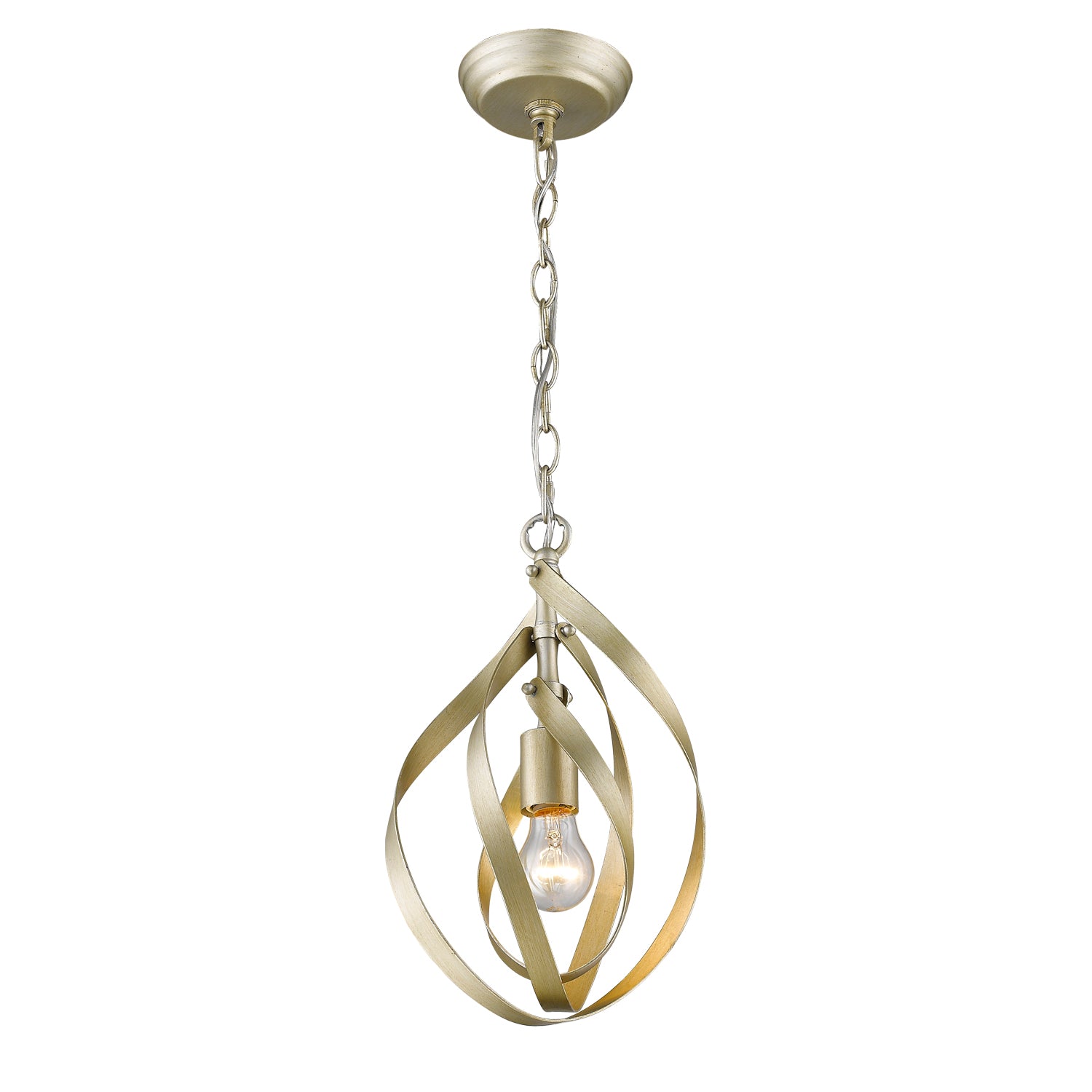 Nicolette 1-light Pendant in White Gold