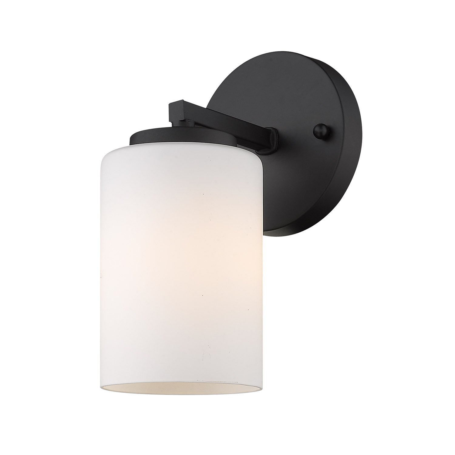 Golden Lighting Manhattan 1-light Vanity in Matte Black - - Golden Lighting