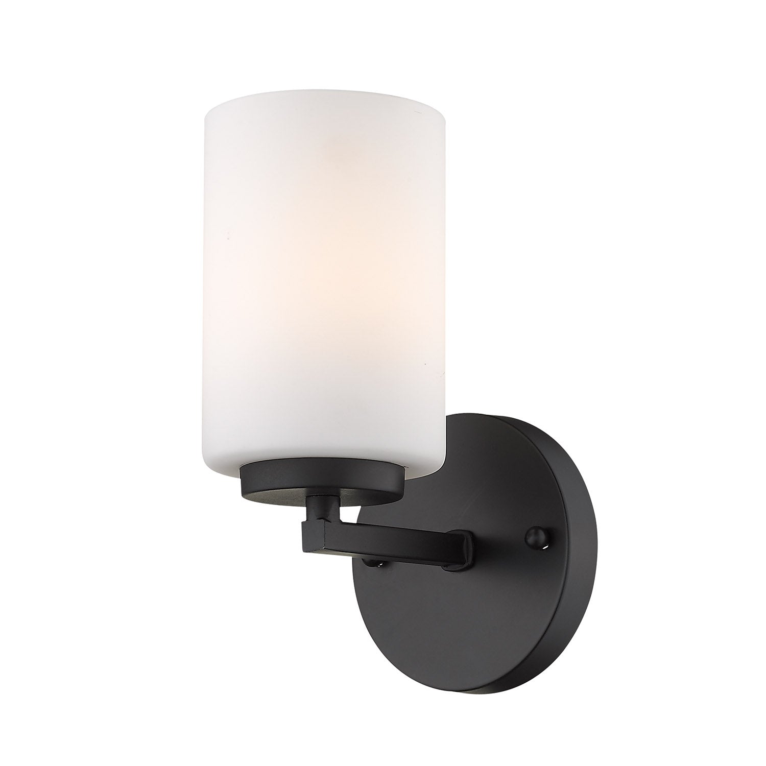 Golden Lighting Manhattan 1-light Vanity in Matte Black - Default Title - Golden Lighting
