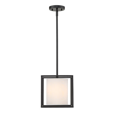 Golden Lighting Manhattan 1-light Pendant in Matte Black - - Golden Lighting