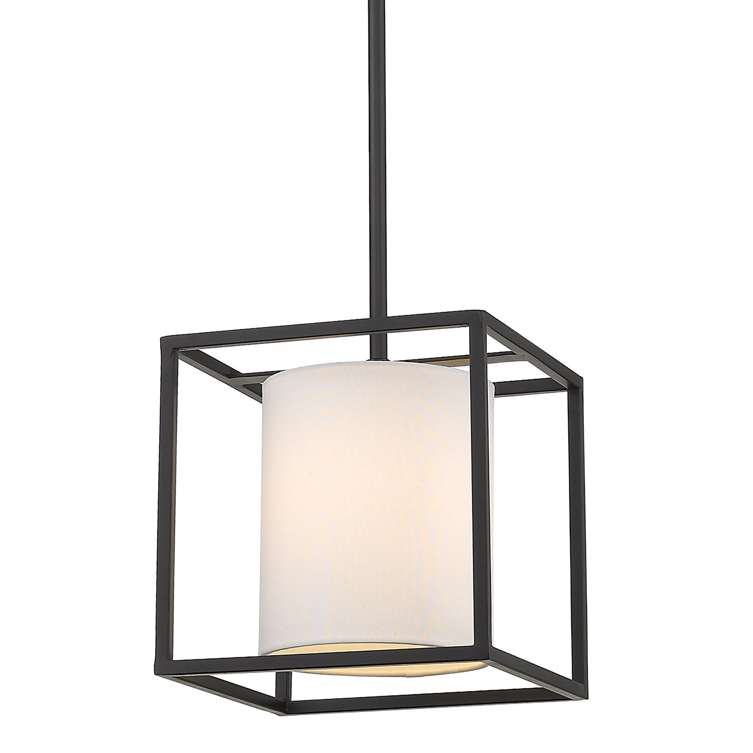 Golden Lighting Manhattan 1-light Pendant in Matte Black
