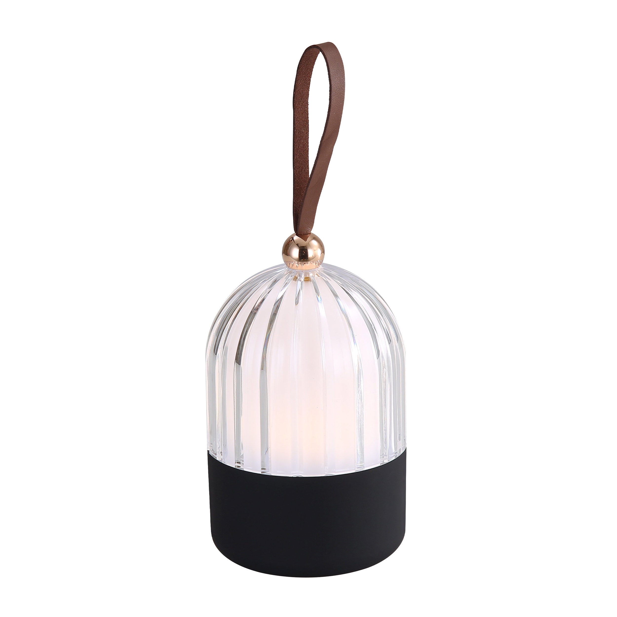 Lunari Cordless Integrated LED Portable Lamp in Matte Black