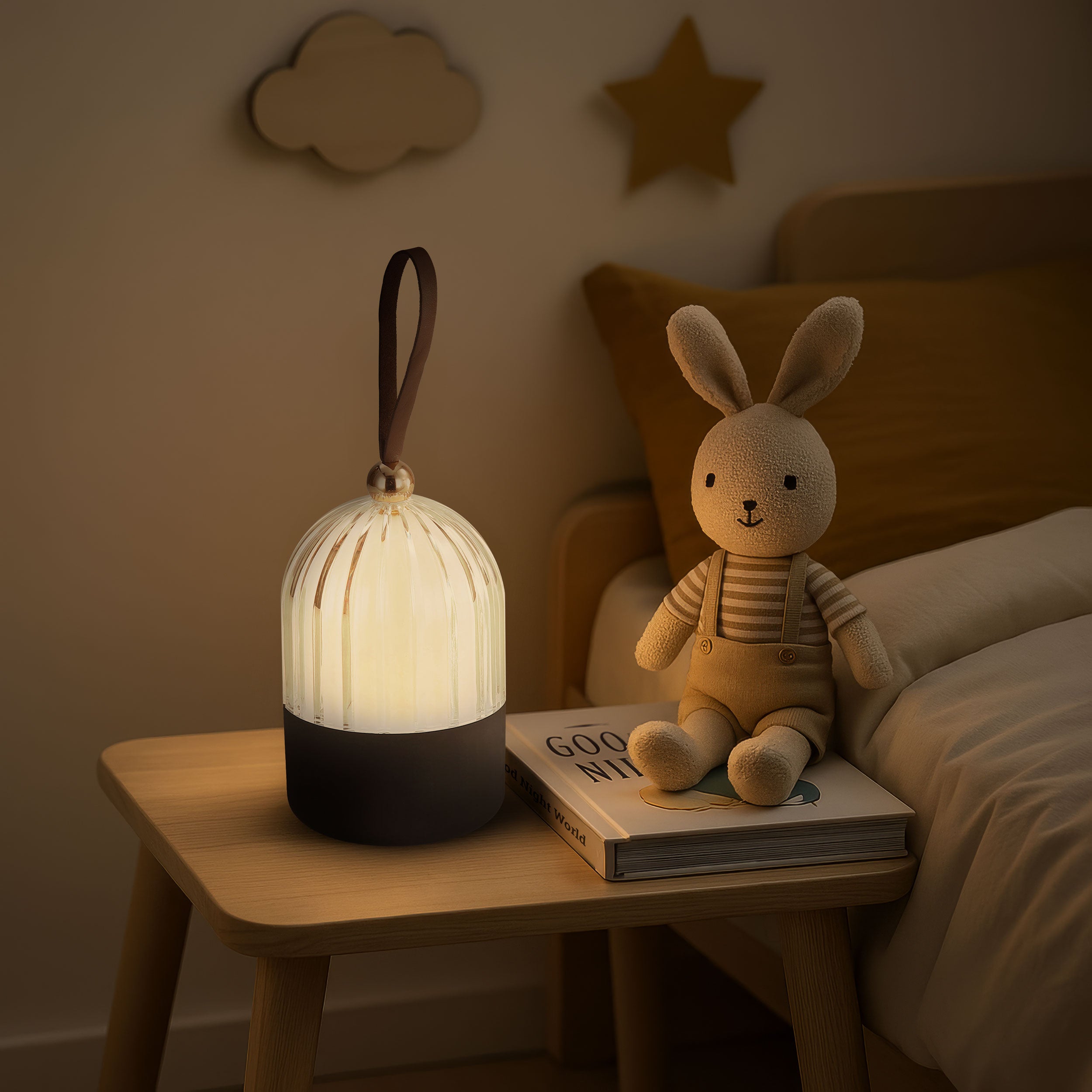 Lunari Cordless Integrated LED Portable Lamp in Matte Black