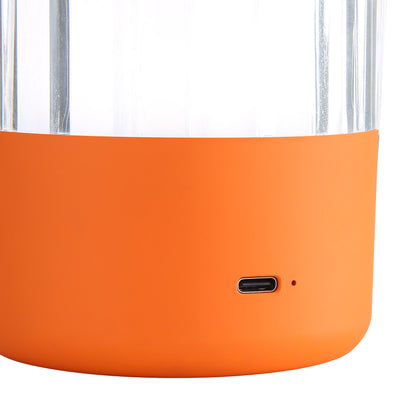 Lunari Cordless Integrated LED Table Lamp in Matte Orange