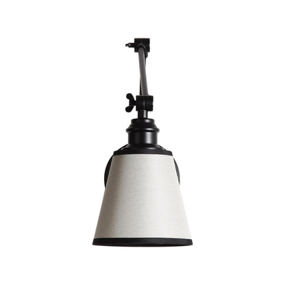 Yep by Golden Lighting Equinox 1-light Swing Arm Wall Lamp with Black Trim shade - - Golden Lighting