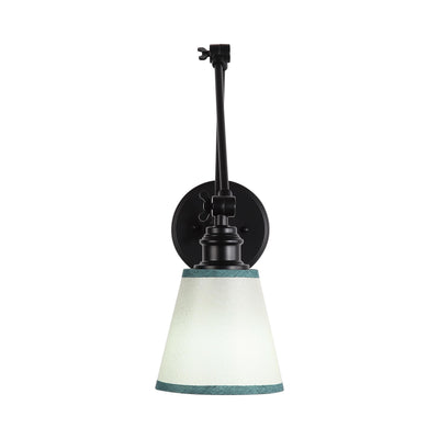 Yep by Golden Lighting Equinox 1-light Swing Arm Wall Lamp with Green Trim shade - - Golden Lighting