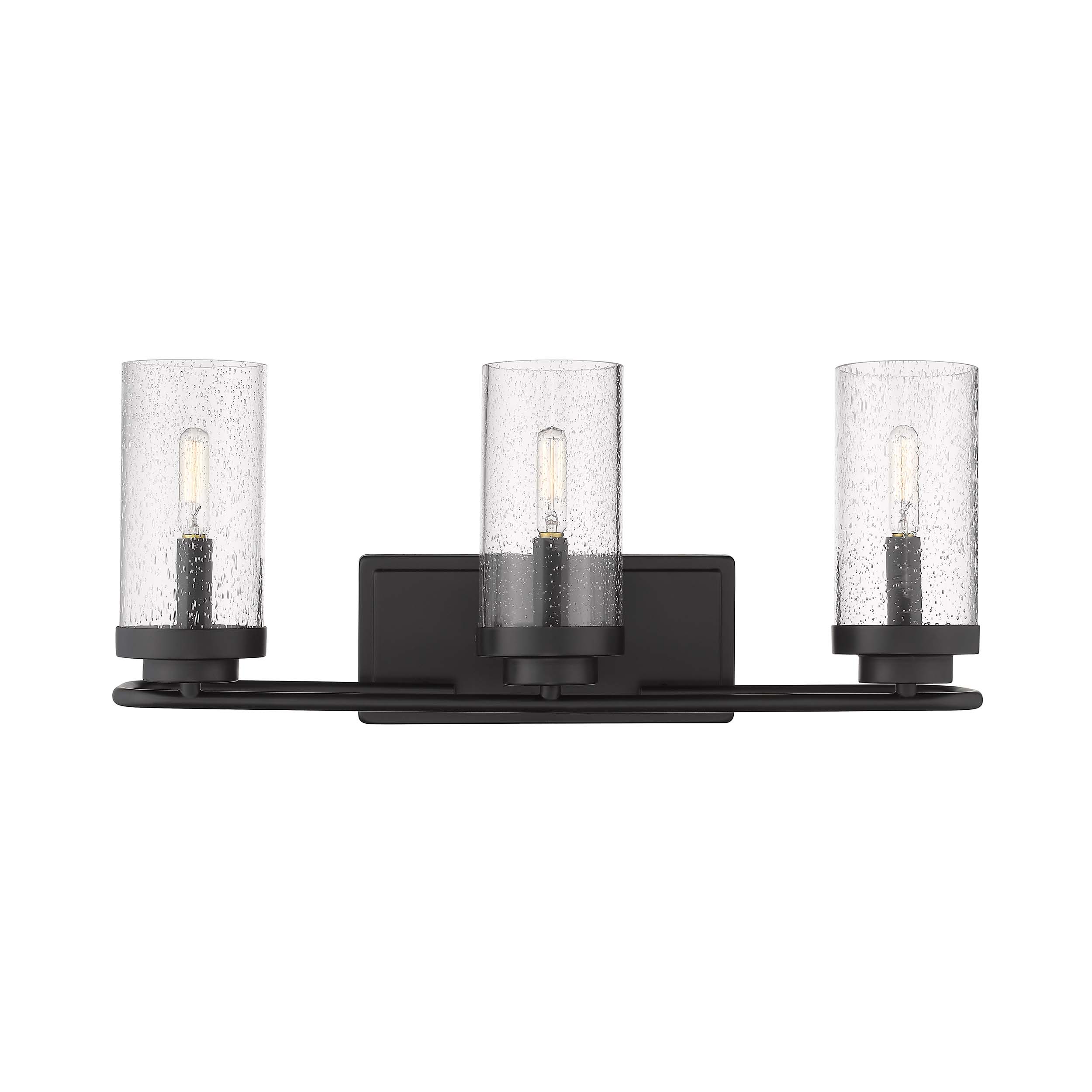 Golden Lighting Holden 3-light Vanity in Matte Black - - Golden Lighting