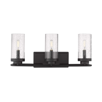 Golden Lighting Holden 3-light Vanity in Matte Black - - Golden Lighting