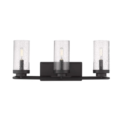 Golden Lighting Holden 3-light Vanity in Matte Black - - Golden Lighting