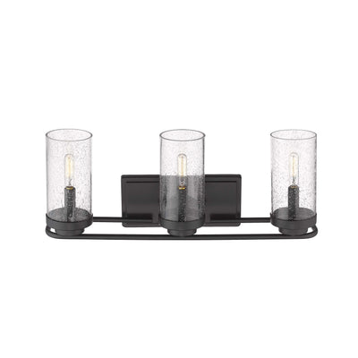 Golden Lighting Holden 3-light Vanity in Matte Black - - Golden Lighting