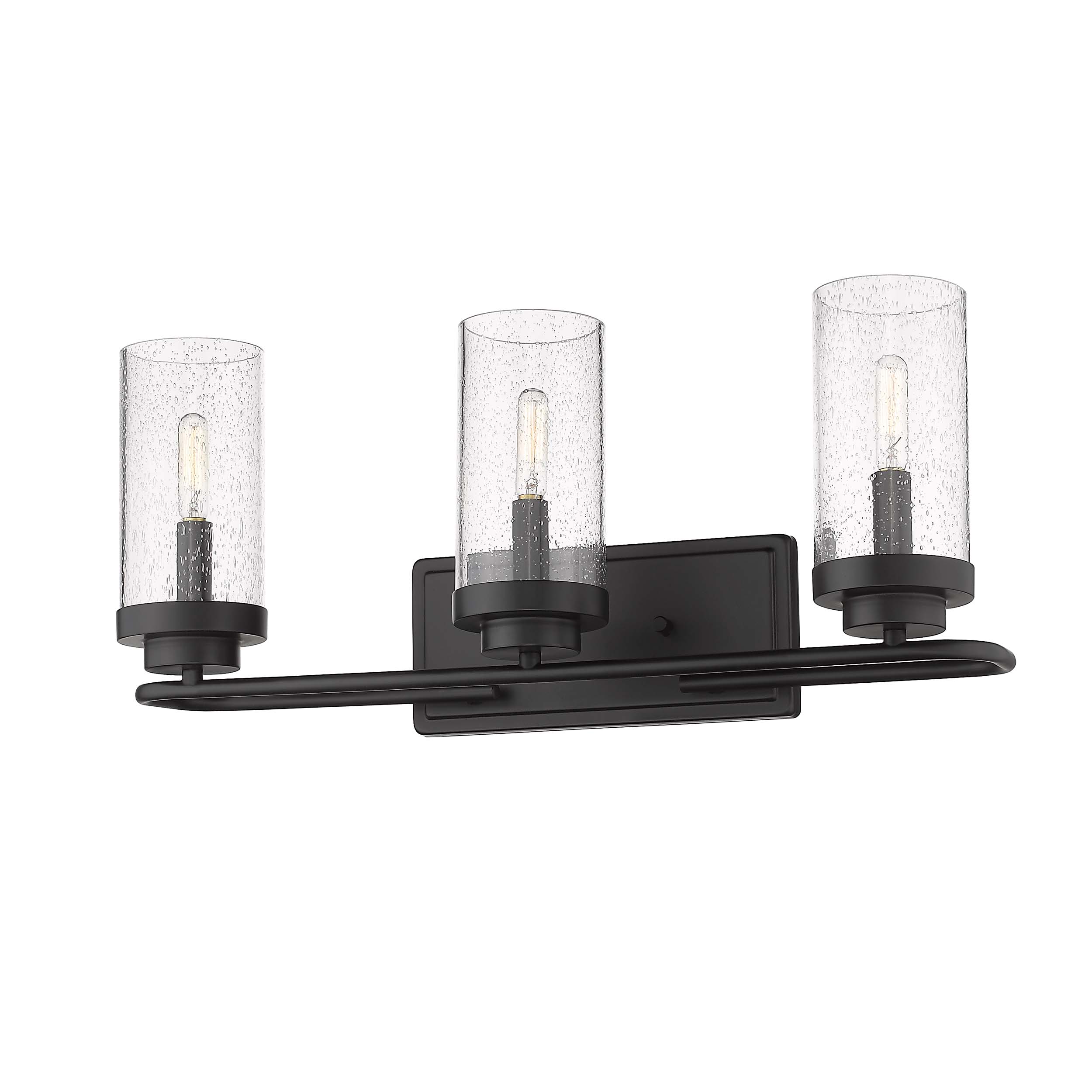 Golden Lighting Holden 3-light Vanity in Matte Black