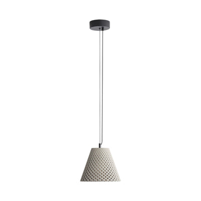 Golden Lighting Clarus 10in Integrated LED Pendant in Grey Cement - - Golden Lighting
