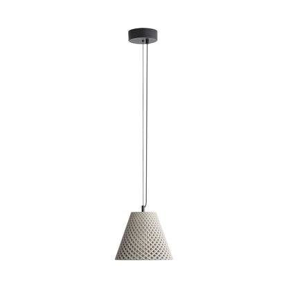 Golden Lighting Clarus 10in Integrated LED Pendant in Grey Cement - - Golden Lighting