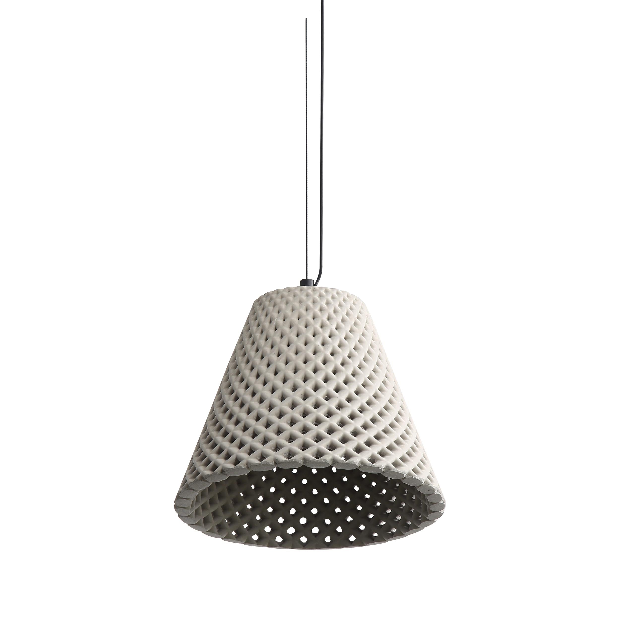 Golden Lighting Clarus 10in Integrated LED Pendant in Grey Cement - - Golden Lighting