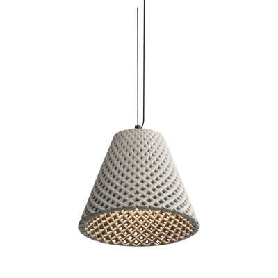 Golden Lighting Clarus 10in Integrated LED Pendant in Grey Cement - Default Title - Golden Lighting