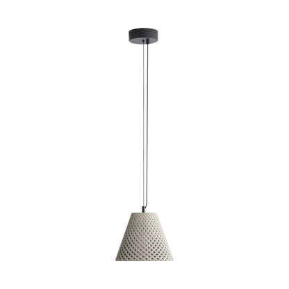 Clarus 10" LED Pendant in Grey Cement - - Golden Lighting