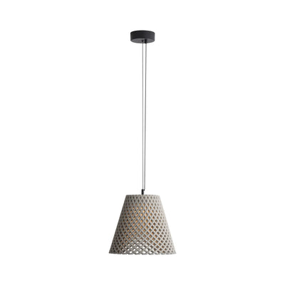 Golden Lighting Clarus 14in Integrated LED Pendant in Grey Cement - - Golden Lighting