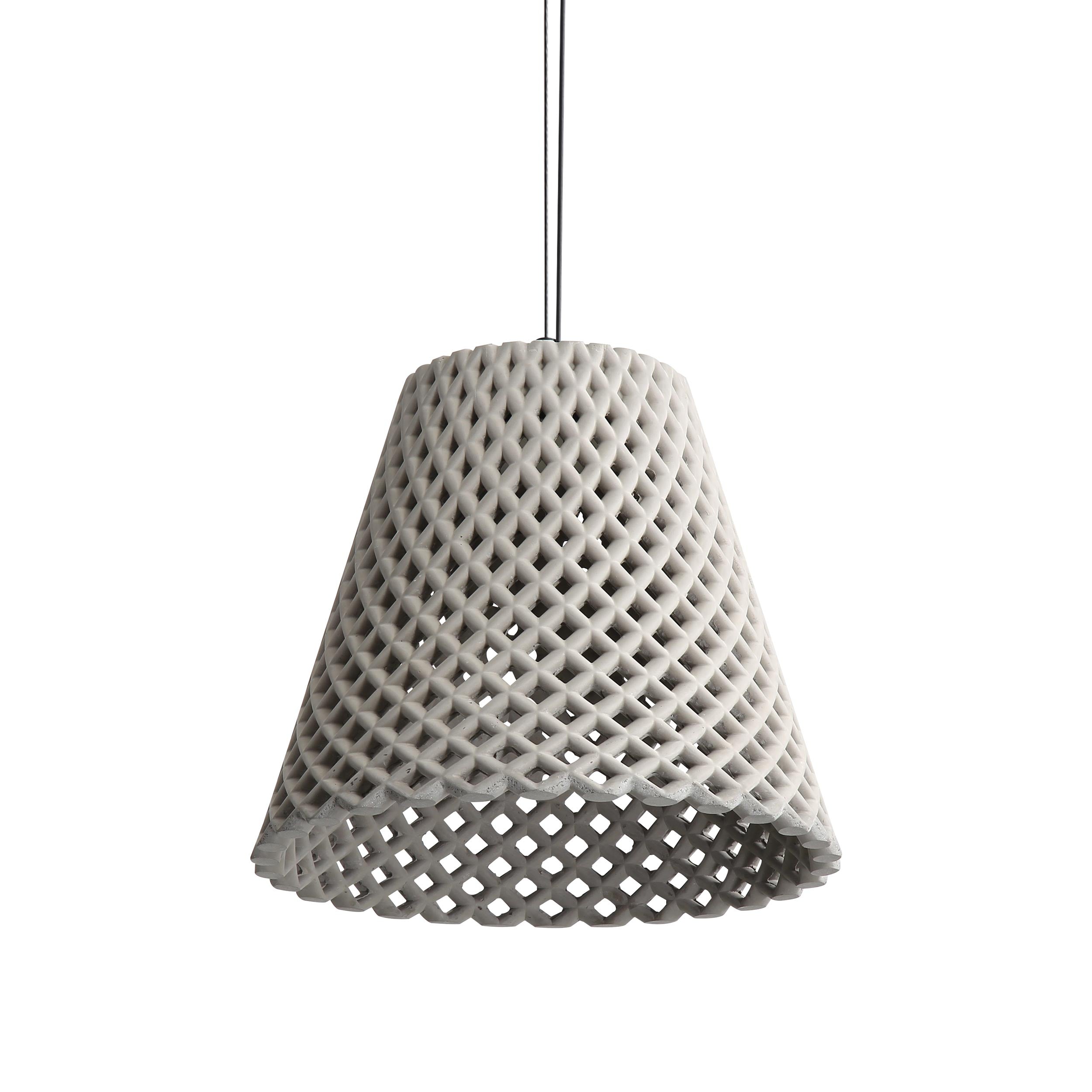 Golden Lighting Clarus 14in Integrated LED Pendant in Grey Cement - - Golden Lighting