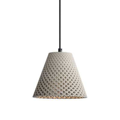 Golden Lighting Clarus 8in Integrated LED Pendant in Grey Cement - - Golden Lighting