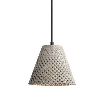 Golden Lighting Clarus 8in Integrated LED Pendant in Grey Cement - - Golden Lighting