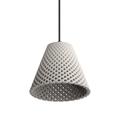 Golden Lighting Clarus 8in Integrated LED Pendant in Grey Cement - - Golden Lighting