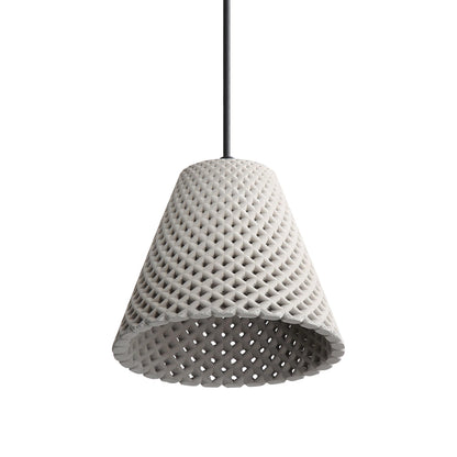 Golden Lighting Clarus 8in Integrated LED Pendant in Grey Cement - - Golden Lighting