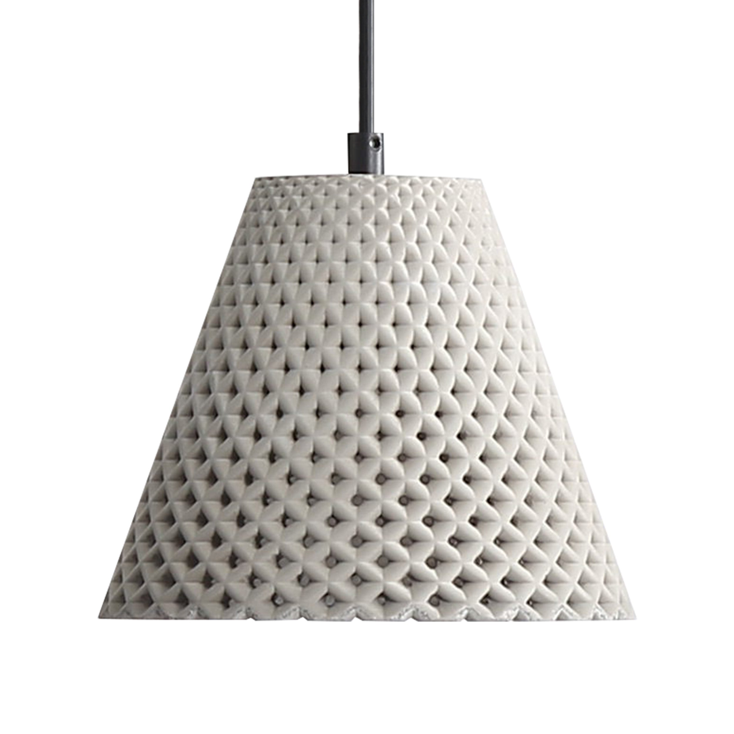 Golden Lighting Clarus 8in Integrated LED Pendant in Grey Cement