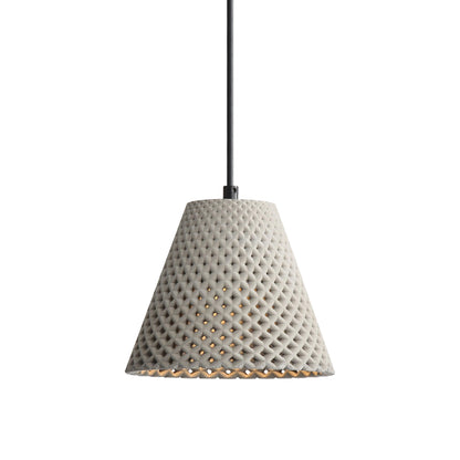 Clarus 8" LED Pendant in Grey Cement - Default Title - Golden Lighting
