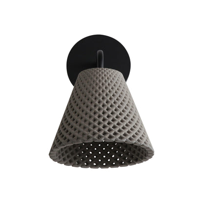 Clarus LED 8" Wall Sconce - Outdoor in Grey Cement - Default Title - Golden Lighting